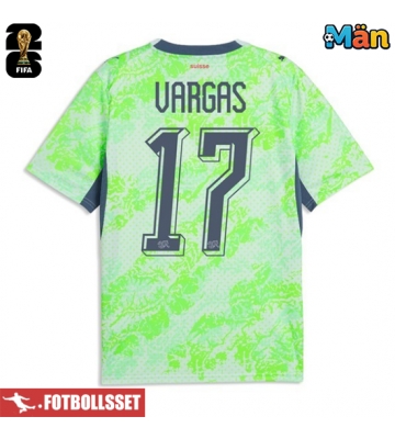 Schweiz Ruben Vargas #17 Bortatröja VM 2026 Kortärmad